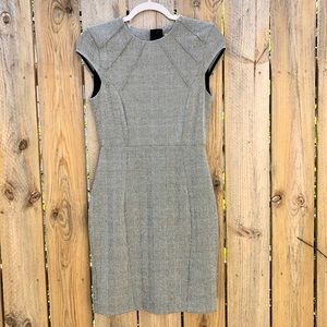 🌻H&M | Cap Sleeve Check Plaid Fitted Dress Size 6